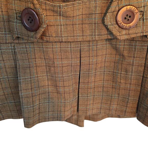 Emma James Women's Blazer 12 Brown 4 Button Suit Coat Misses Size Large L Work - Picture 6 of 8